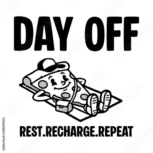 Vintage cartoon illustration of pizza vector t shirt design, vector graphic, typographic poster or tshirts street wear and Urban style