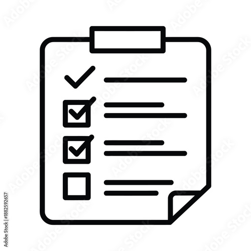 Checklist clipboard with three completed tasks and one pending to do list task list d