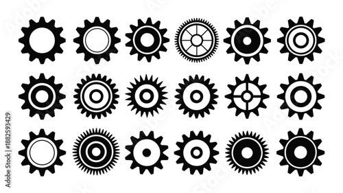 Minimal search icons set with globe and magnifier for interface and navigation design
