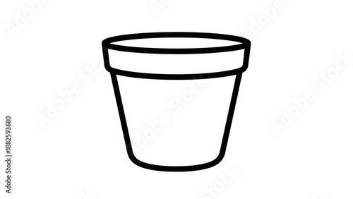 Simple illustration of a pot
