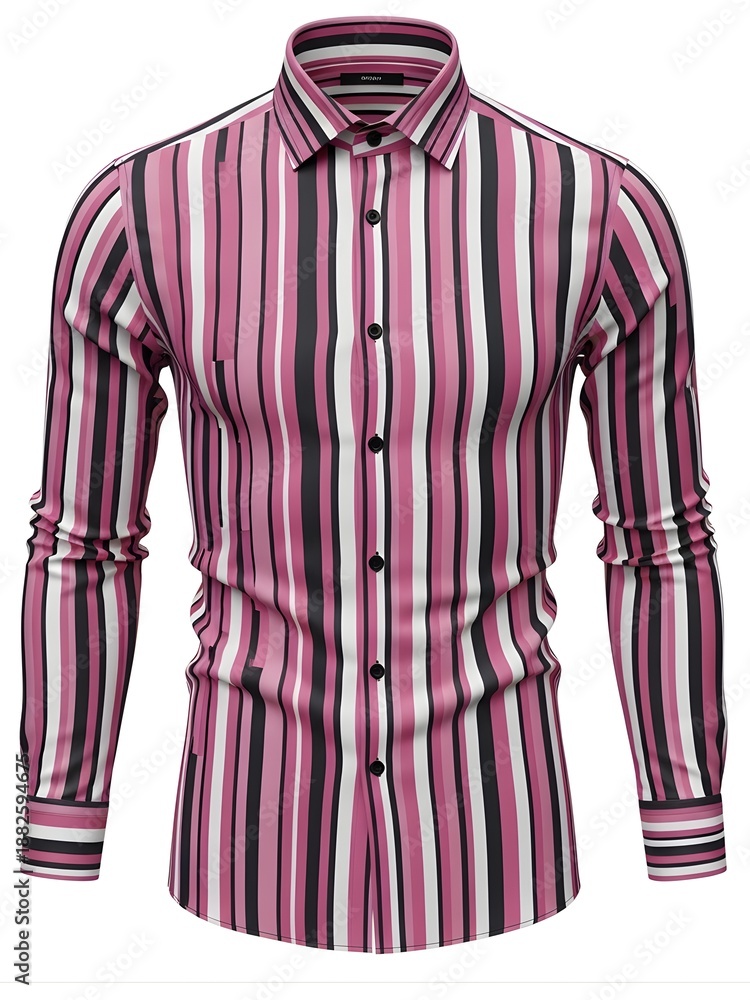 Obraz premium a pink and black striped shirt