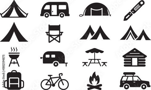 Camping Icon set 