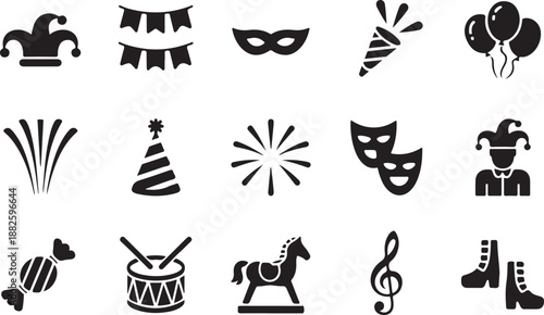 Karneval Icon set 