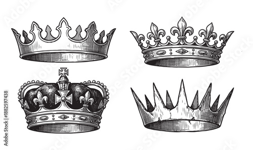 Medieval Royal Crowns and Imperial Diadems