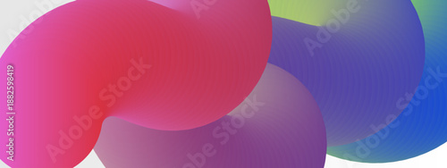 A mesmerizing digital composition featuring a continuous winding 3D shape with smooth color shifts