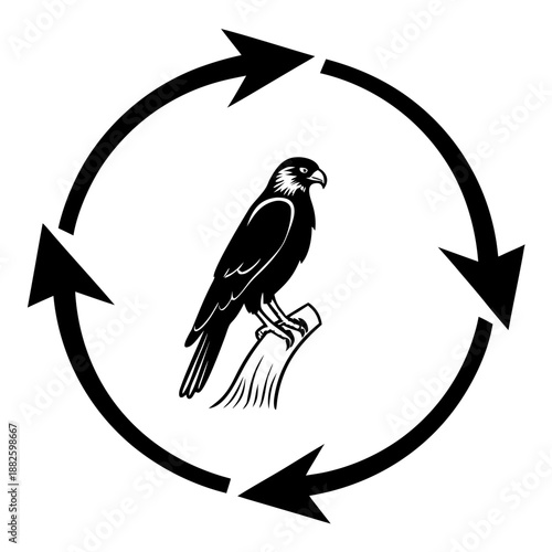 Simple Circular Arrow Vector Sign for Loops and Reloads