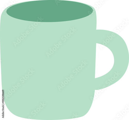 Simple Ceramic Mug Illustration