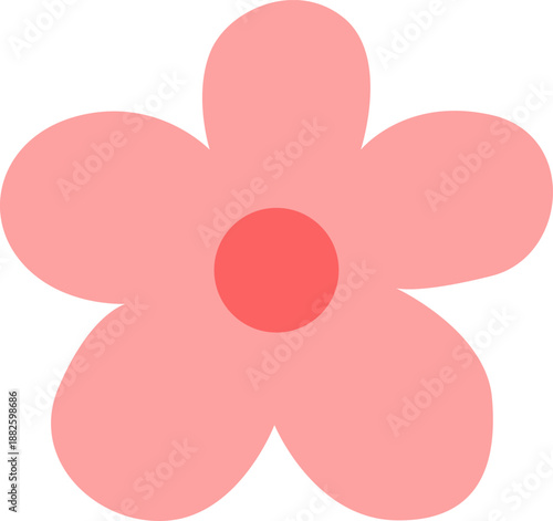 Pink Flower Illustration