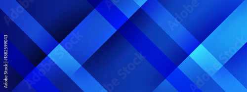 Modern composition featuring overlapping transparent blue diagonal stripes creating a sense of depth and movement