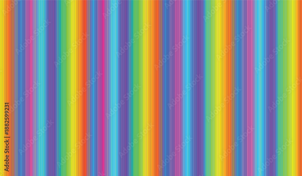 Fototapeta premium Vibrant vertical stripes in rainbow gradient pattern, creating a colorful and dynamic background
