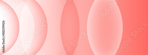 Minimalist peach and coral gradient circles layered with subtle shadows and light