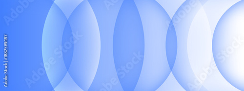 Cool blue circular layers creating a sense of depth and peaceful atmosphere