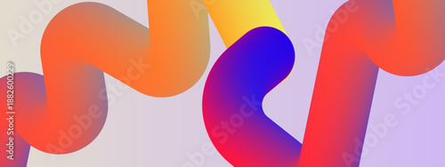 Artistic representation of abstract 3D ribbons with rich color shifts and soft shadows perfect for creative tech wallpapers