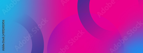 Deep Blue and Hot Pink Fluid Circular Motion with Smooth Gradient