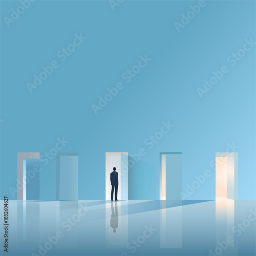 Business choice concept illustration