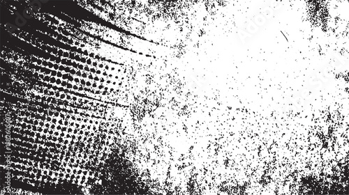 Textured abstract background with a dense pattern of dots and rough edges, providing a vintage grunge feel for creative applications