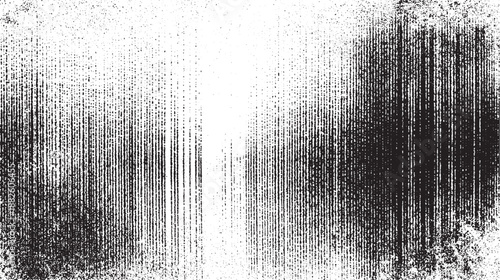 Abstract monochrome distressed grunge texture with vertical lines and speckles creating a rough weathered surface effect