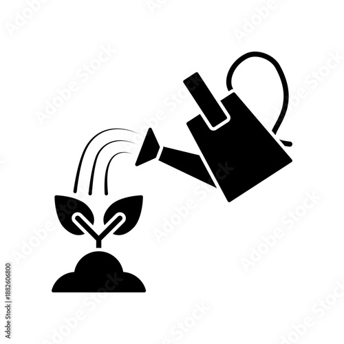 Watering can icon design template