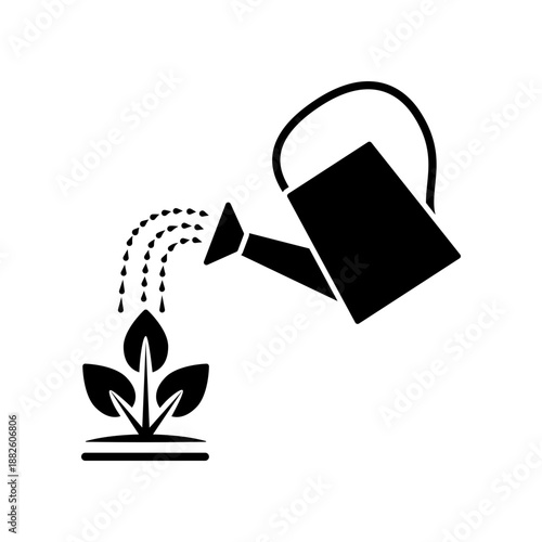 Watering can icon design template