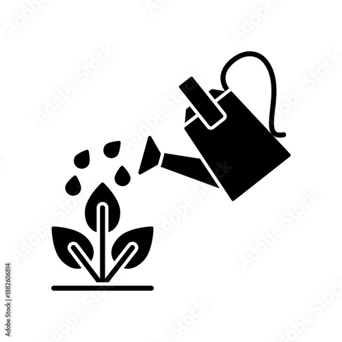 Watering can icon design template
