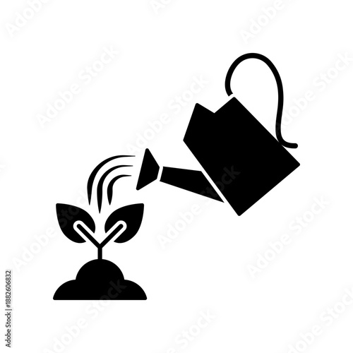 Watering can icon design template