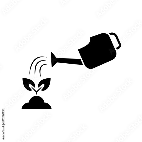 Watering can icon design template