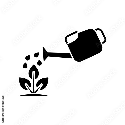 Watering can icon design template