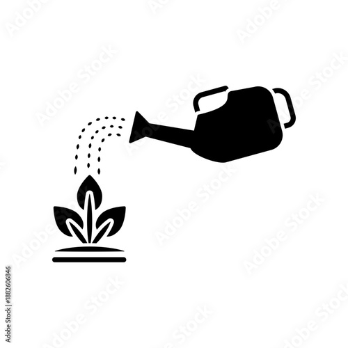 Watering can icon design template