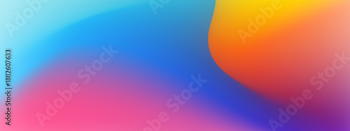 Fluid Wave Gradient Background with Vibrant Rainbow Color Spectrum