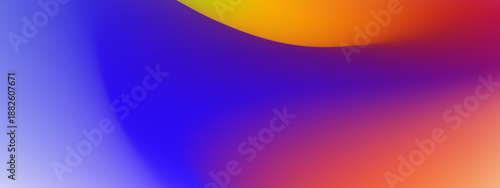 Deep Blue and Fiery Orange Liquid Gradient Background with High Contrast