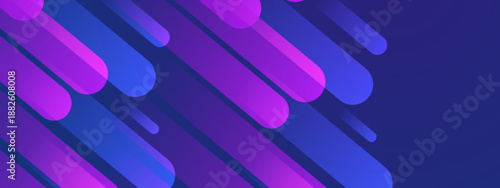 Deep Blue and Purple Diagonal Motion Lines with Soft Shadow Effects