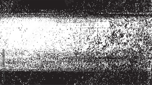 Horizontal abstract background with a strong distressed grunge effect and layered textures in black and white for a raw, industrial aesthetic