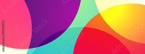 Soft round shapes blending together to create new color variations