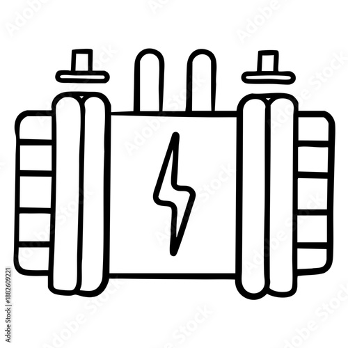hydrogen fuel doodle art fuel hand drawn black and white outline