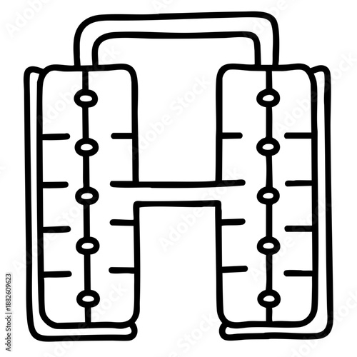 hydrogen fuel doodle art future technology and clean sustainability concept. hand drawn black and white outline