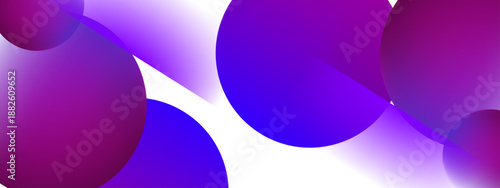 Large overlapping circular forms with deep purple and blue color transitions