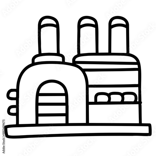 hydrogen fuel doodle art future technology and clean sustainability concept. hand drawn black and white outline