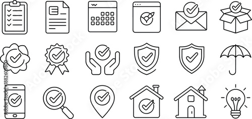 Set of Business and Security Icons