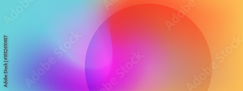 Dreamy blurred composition of circular light forms and smooth transitions