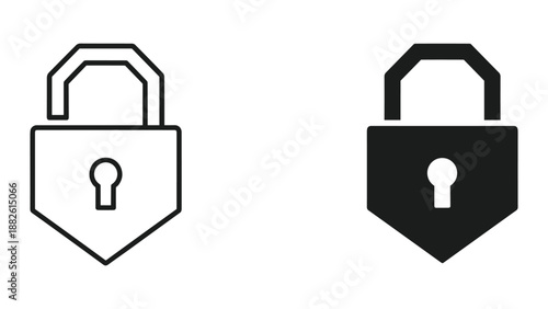 Secure lock icons for web and mobile applications