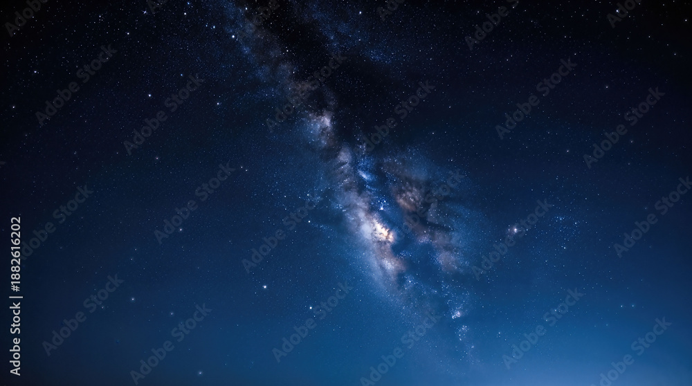 Obraz premium Milky Way galaxy in starry night sky