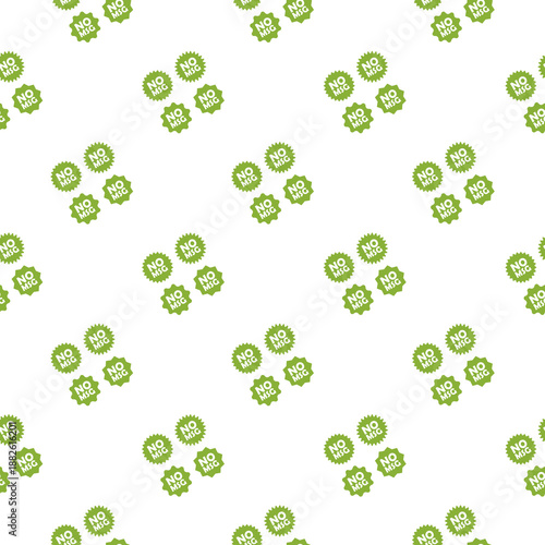 No MSG seamless pattern isolated on white background