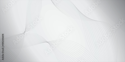 Abstract flowing lines background elegant light grey wave pattern for modern design clean and minimalist EPS Vector