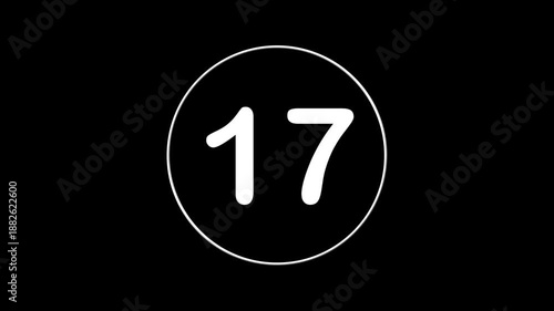 1 to 100 Count Up Numbers Animation