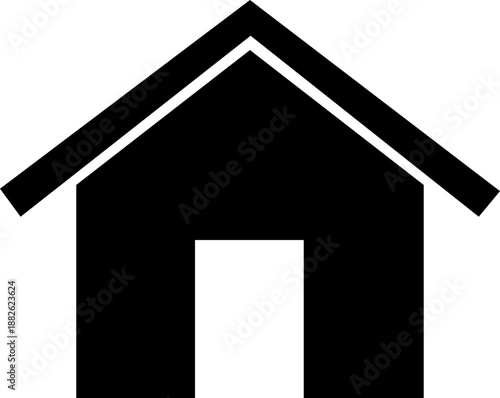 house icon on white Web home flat icon for apps and websites icon home home glyph icon Web home icon sign on transparent background. House icon set. Set of black house, Real estate symbols, vector 