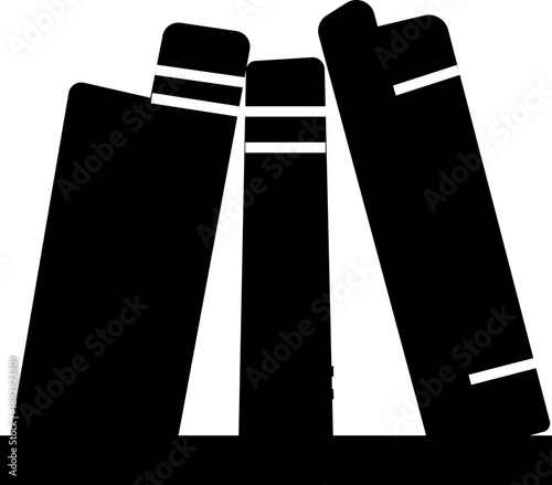 Book racks icon, representing bookshelf storage for books and documents. Ideal for library systems, adjustable wooden book rack education, office organization, apps, web design, and infographics.