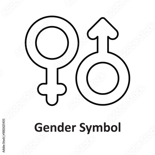Gender Symbol Vector Icon which can easily modify or edit