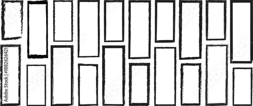 outline frame set,  Set of dotted abstract frame. Design for poster, invitation, gift card, coupon, book cover. rectangle shapes of Grunge style.