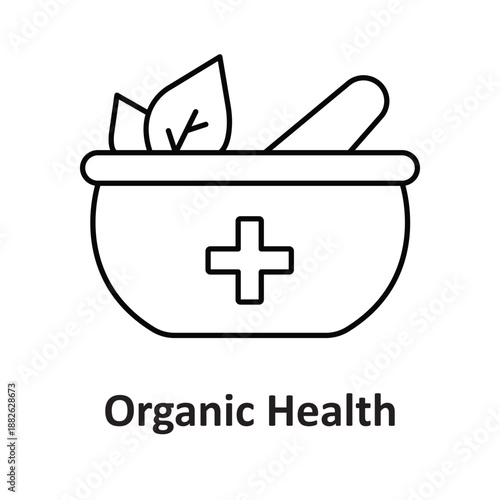 Organic Health Vector Icon which can easily modify or edit