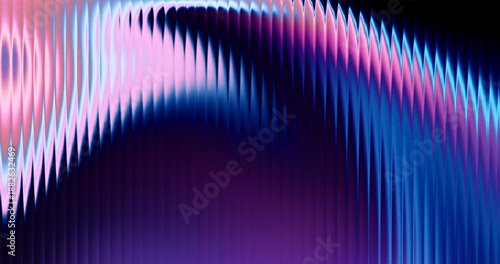 vibrant glass ripple distortion background with gradient glass texture purple blue and pink gradient waves and vertical distortion lines for futuristic design, digital art, and modern tech visuals